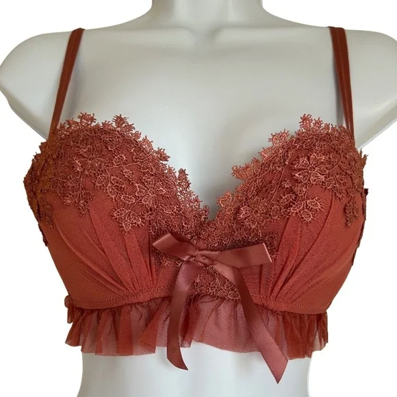 NEW ROMANTIC LACE PUSH UP BRA - Picture 1 of 4